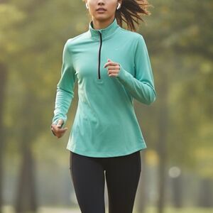 Nike Running Sea Foam Green DriFit 1/4 Zip size M